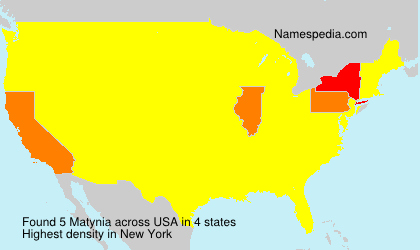 Surname Matynia in USA Surname Matynia in USA