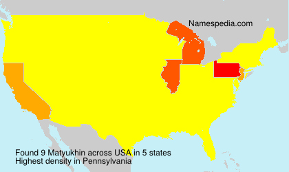 Surname Matyukhin in USA Surname Matyukhin in USA