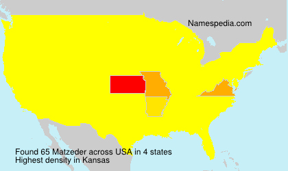 Surname Matzeder in USA Surname Matzeder in USA