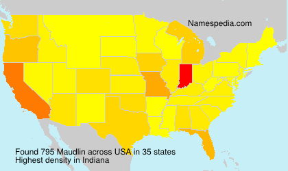 Surname Maudlin in USA Surname Maudlin in USA