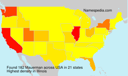Surname Mauerman in USA Surname Mauerman in USA