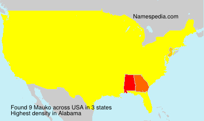 Surname Mauko in USA Surname Mauko in USA