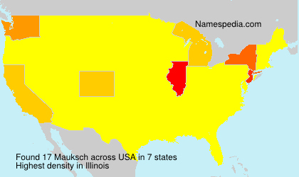 Surname Mauksch in USA Surname Mauksch in USA