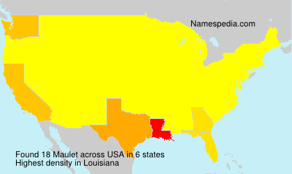 Surname Maulet in USA Surname Maulet in USA