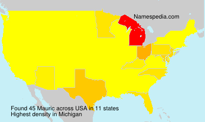 Surname Mauric in USA Surname Mauric in USA