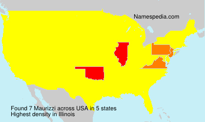 Surname Maurizzi in USA