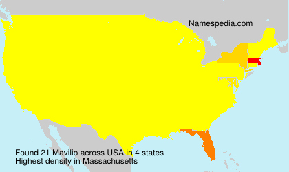 Surname Mavilio in USA Surname Mavilio in USA