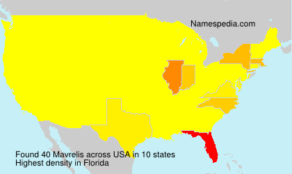 Surname Mavrelis in USA Surname Mavrelis in USA