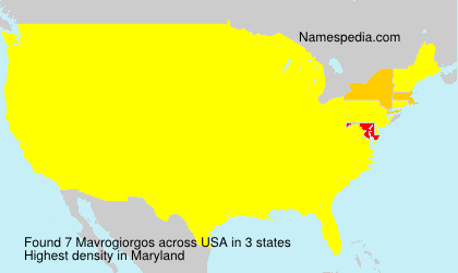 Surname Mavrogiorgos in USA Surname Mavrogiorgos in USA