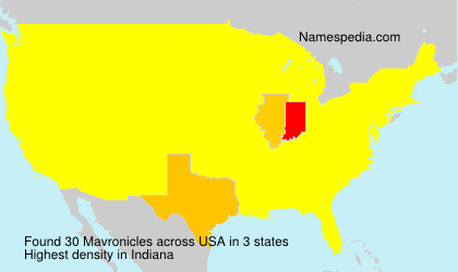 Surname Mavronicles in USA Surname Mavronicles in USA