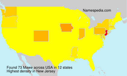 Surname Mawe in USA Surname Mawe in USA