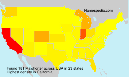 Surname Mawhorter in USA Surname Mawhorter in USA