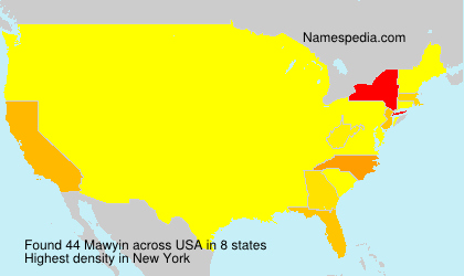 Surname Mawyin in USA Surname Mawyin in USA