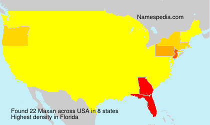 Surname Maxan in USA Surname Maxan in USA