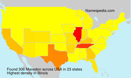 Surname Maxedon in USA Surname Maxedon in USA