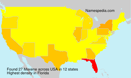 Surname Maxene in USA Surname Maxene in USA