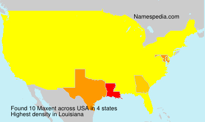 Surname Maxent in USA Surname Maxent in USA