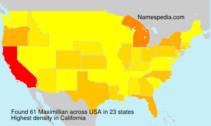 Surname Maximillian in USA Surname Maximillian in USA