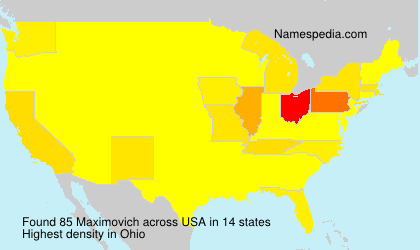 Surname Maximovich in USA Surname Maximovich in USA