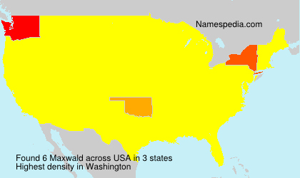Surname Maxwald in USA Surname Maxwald in USA