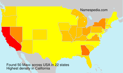 Surname Maxx in USA Surname Maxx in USA