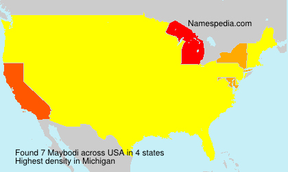 Surname Maybodi in USA Surname Maybodi in USA