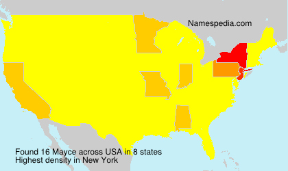 Surname Mayce in USA Surname Mayce in USA