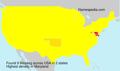 Surname Maydag in USA Surname Maydag in USA