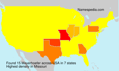 Surname Mayerhoefer in USA Surname Mayerhoefer in USA