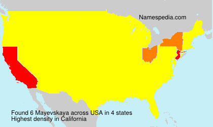 Surname Mayevskaya in USA Surname Mayevskaya in USA