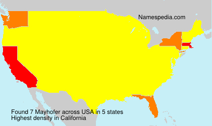 Surname Mayhofer in USA Surname Mayhofer in USA