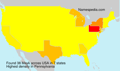 Surname Mayk in USA Surname Mayk in USA