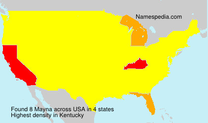 Surname Mayna in USA Surname Mayna in USA