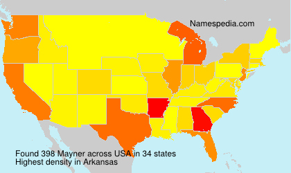 Surname Mayner in USA Surname Mayner in USA
