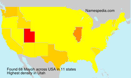 Surname Mayoh in USA