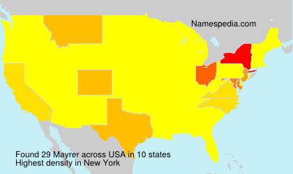 Surname Mayrer in USA Surname Mayrer in USA