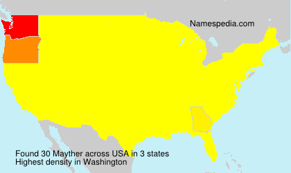 Surname Mayther in USA