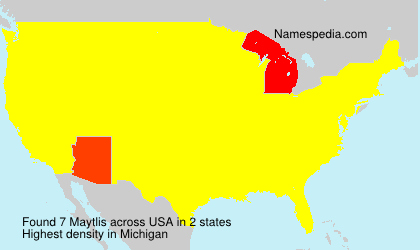 Surname Maytlis in USA Surname Maytlis in USA