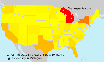 Surname Mayville in USA Surname Mayville in USA