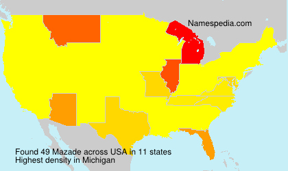 Surname Mazade in USA Surname Mazade in USA