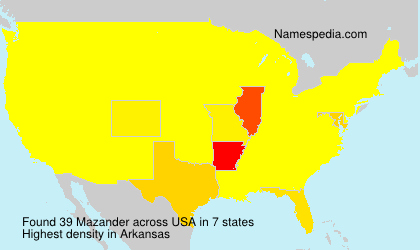 Surname Mazander in USA Surname Mazander in USA