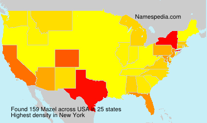 Surname Mazel in USA Surname Mazel in USA
