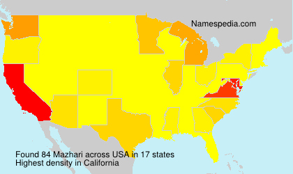 Surname Mazhari in USA Surname Mazhari in USA