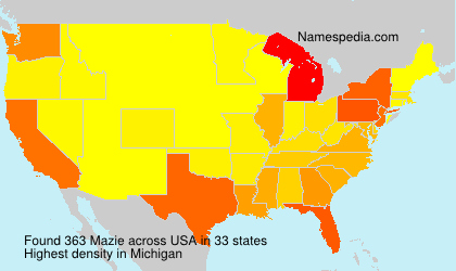Surname Mazie in USA