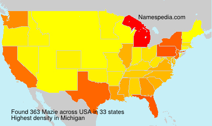 Surname Mazie in USA Surname Mazie in USA