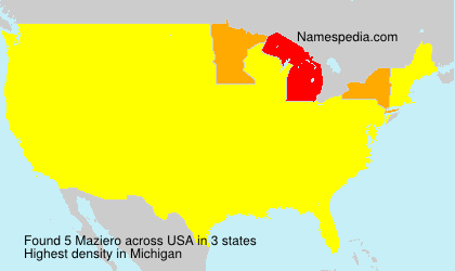 Surname Maziero in USA Surname Maziero in USA