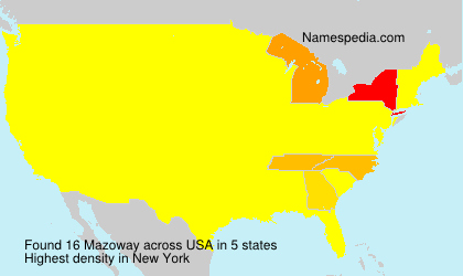 Surname Mazoway in USA Surname Mazoway in USA