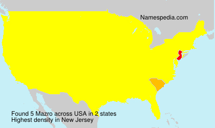 Surname Mazro in USA Surname Mazro in USA