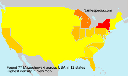 Surname Mazuchowski in USA Surname Mazuchowski in USA