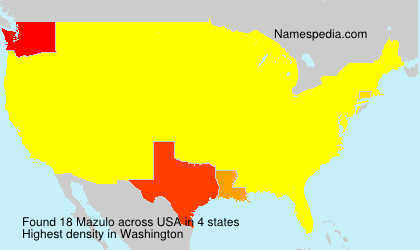 Surname Mazulo in USA Surname Mazulo in USA